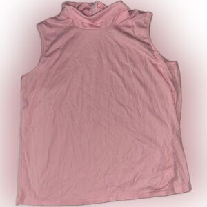 NIBag Vicki Wayne Pink Turtleneck Tank Top Blouse